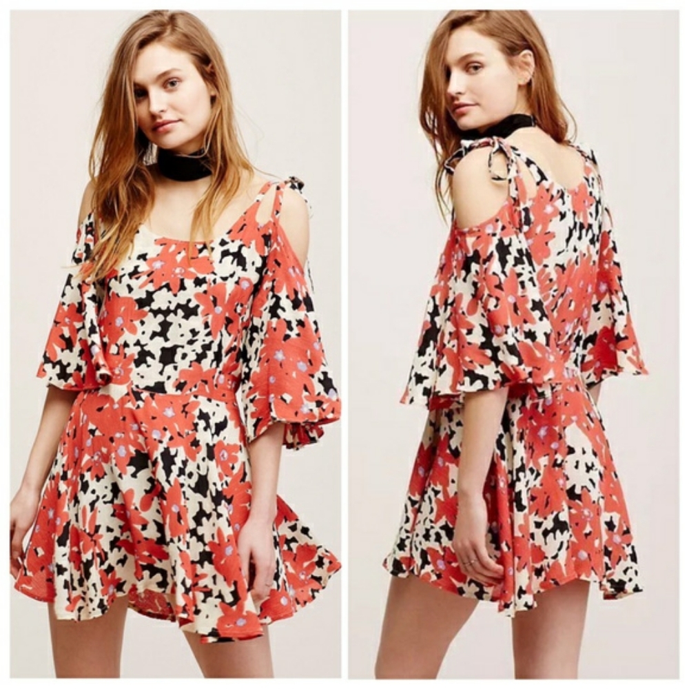 Free People One Lucina Floral Swing Dress